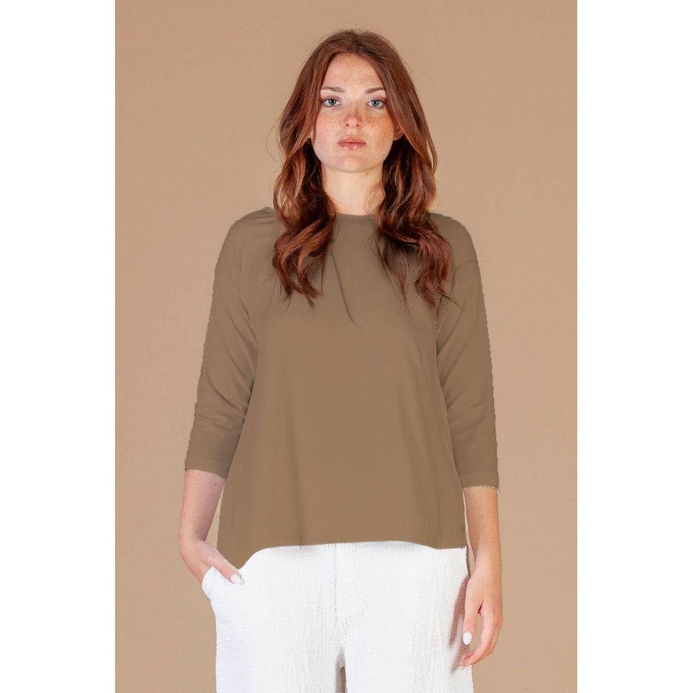 Mama B Tavolara U Cumino Plain Jersey Top Cumino