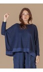 Mama B Blu Bamboo Blu Wide Trim Hem Top  