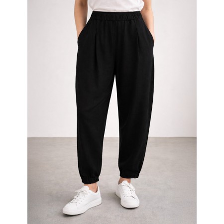 Mama B Bianco U Nero Plain Jersey Bubble Trouser - Black