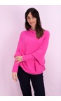 Amazing Woman Magenta Emilie Magenta Asymmetric Draped Jumper  