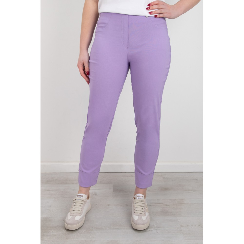 Robell Bella 09 Lavender Ankle Length 7/8 Cuff Trouser Lavender 524