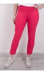 Robell Soft Red 462 Bella 09 Soft Red Ankle Length 7/8 Cuff Trouser  