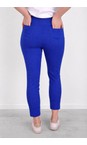 Robell Royal Blue 67 Bella 09 Royal Blue Ankle Length Crop Cuff Trouser  