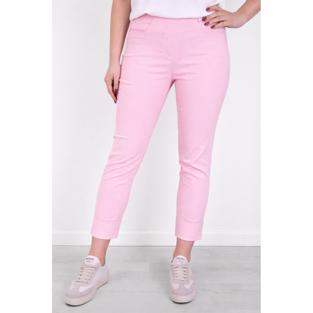Robell Bella 09 Soft Rose Ankle Length 7/8 Cuff Trouser Soft Rose 410