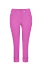 Robell Phlox Pink 435 Bella 09 Phlox Pink Ankle Length 7/8 Cuff Trouser  
