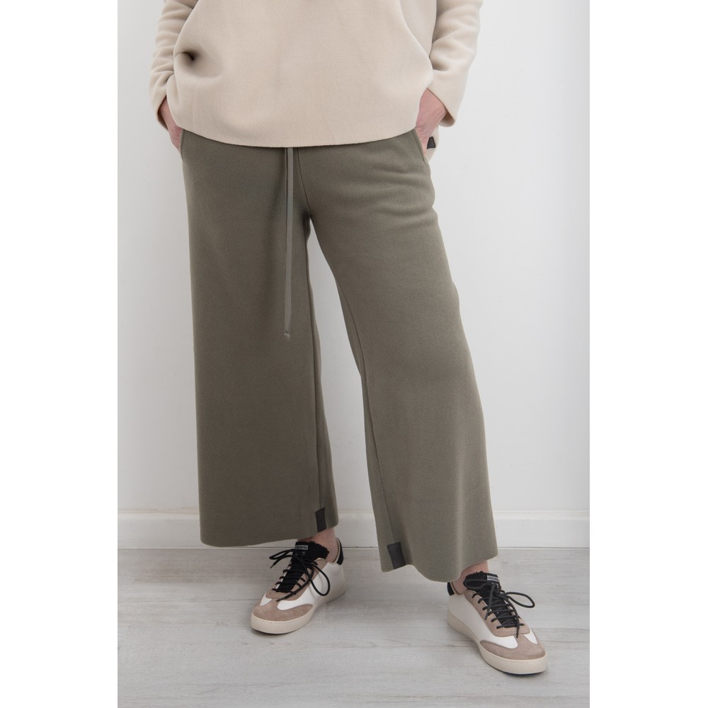 Henriette Steffensen Fleece Crop Dusty Green Trouser Dusty Green