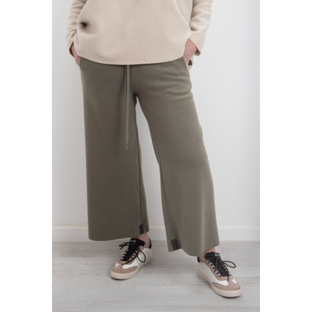 Henriette Steffensen Fleece Crop Dusty Green Trouser - Green