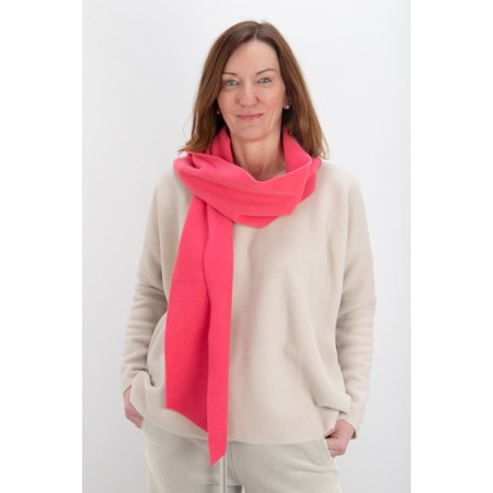 Henriette Steffensen Thin Sunset Pink Fleece Scarf - Pink