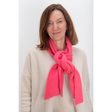Henriette Steffensen Thin Sunset Pink Fleece Scarf - Pink