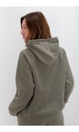 Henriette Steffensen Dusty Green Dusty Green Fleece Hoodie Top  