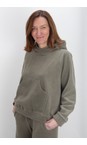 Henriette Steffensen Dusty Green Dusty Green Fleece Hoodie Top  