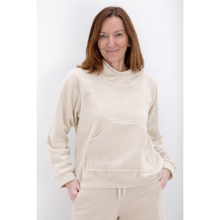 Henriette Steffensen Kit Fleece Hoodie Top - Beige