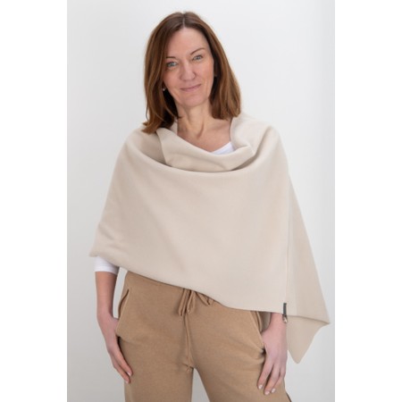 Henriette Steffensen Recycled Fleece Kit Relaxed Poncho - Beige