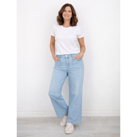 Robell Debby Wide Leg Jean - Blue