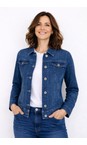 Robell Deep Cobalt Blue 64 Happy Deep Cobalt Blue Washed Denim Jacket  