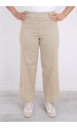 Robell Sand 14 Debby 09 Sand Crop Wide Leg Pull On Jean  