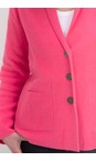 Henriette Steffensen Sunset Pink Short Recycled Sunset Pink Fleece Cardigan  