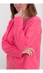 Henriette Steffensen Sunset Pink Classic Round Neck Sunset Pink Fleece Blouse  