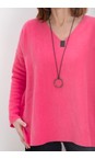 Henriette Steffensen Sunset Pink Sunset Pink Fleece V-Neck Blouse  