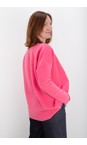 Henriette Steffensen Sunset Pink Sunset Pink Fleece V-Neck Blouse  