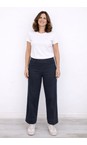 Robell Navy 69 Debby 09 Navy Crop Wide Leg Jean  