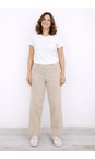 Robell Sand 14 Debby 09 Sand Crop Wide Leg Pull On Jean  