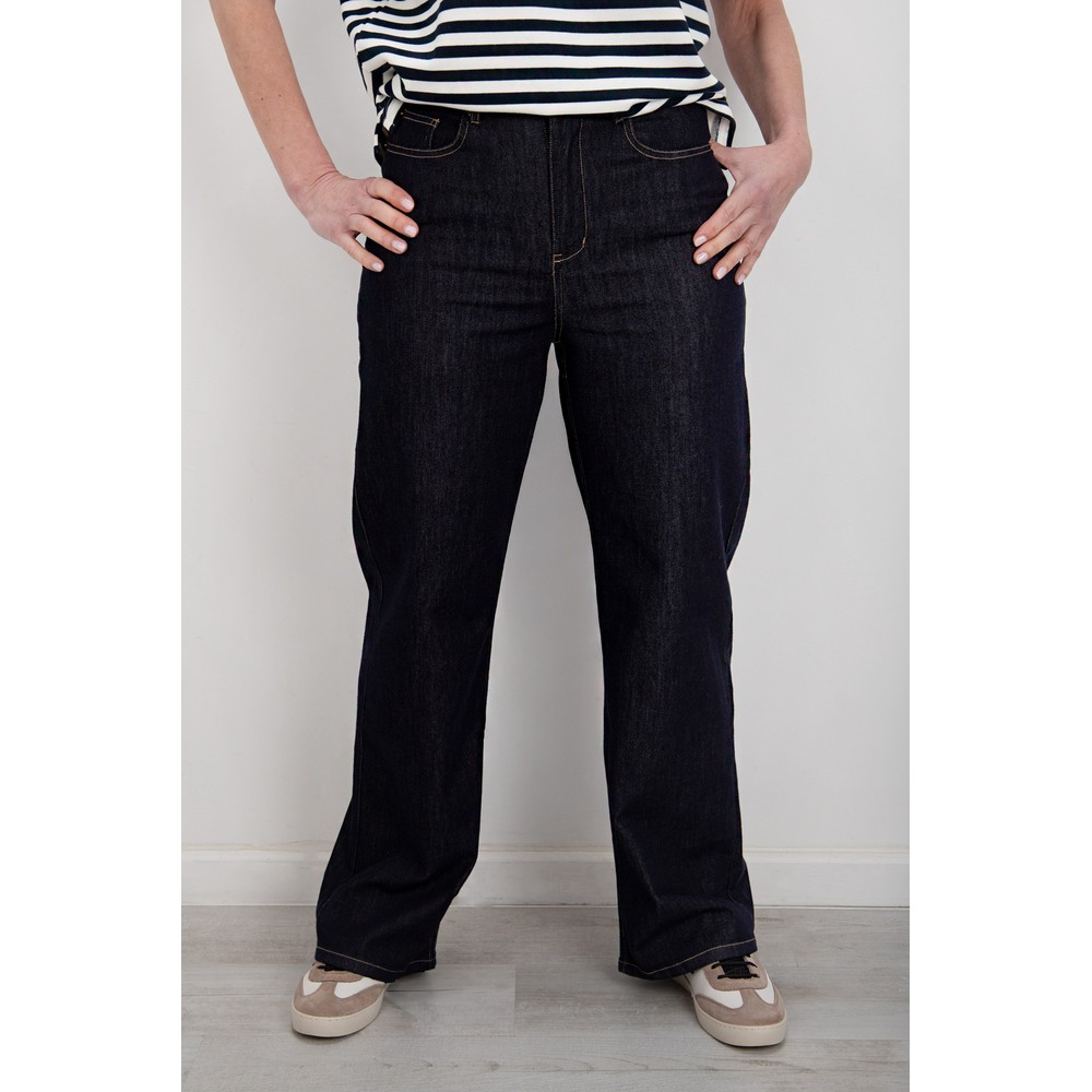 Chalk Bella Straight Leg Dark Denim Jean Dark Denim