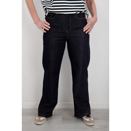 Chalk Bella Straight Leg Dark Denim Jean - Blue