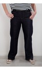 Chalk Dark Denim Bella Straight Leg Dark Denim Jean  