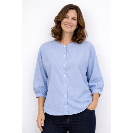 Chalk Poppy Blue Oversized Shirt - Blue