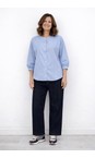 Chalk Blue Poppy Blue Oversized Shirt  