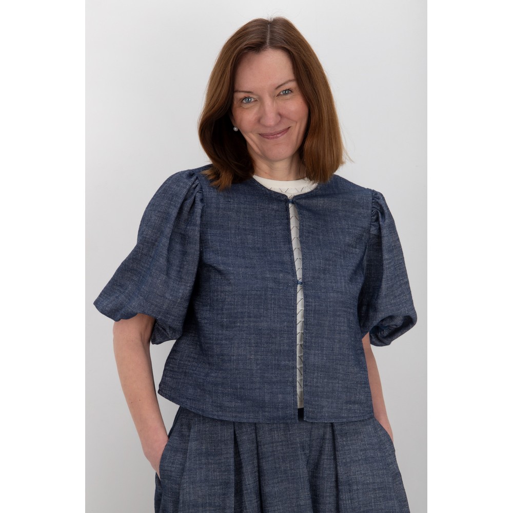 Chalk Jessica Jacket Dark Denim