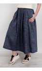 Chalk Dark Denim Gloria Skirt  