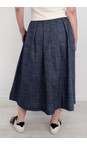 Chalk Dark Denim Gloria Skirt  