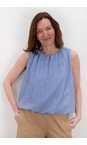 Chalk Sky Blue Ruth Top  