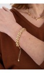 Chalk Gold Mesh Gold Chain Bracelet  