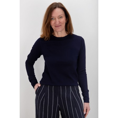 Chalk Jade Navy Jumper - Blue