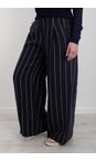 Chalk Navy Jasmine Navy Stripe Trouser  