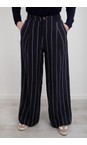 Chalk Navy Jasmine Navy Stripe Trouser  