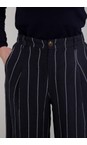 Chalk Navy Jasmine Navy Stripe Trouser  
