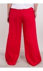 Chalk Red Thea Linen Pant  