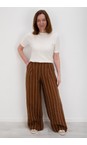 Chalk Tobacco Jasmine Tobacco Stripe Trouser  