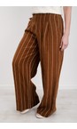 Chalk Tobacco Jasmine Tobacco Stripe Trouser  