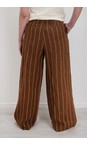Chalk Tobacco Jasmine Tobacco Stripe Trouser  