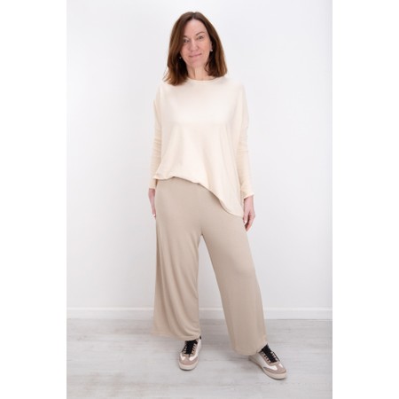 Masai Clothing MaPam Plaza Taupe Jersey Culotte - Beige