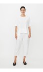 Masai Clothing White  MaPenna White Linen Tapered Trouser  