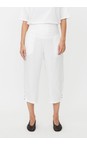 Masai Clothing White  MaPenna White Linen Tapered Trouser  