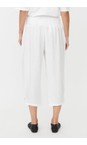 Masai Clothing White  MaPenna White Linen Tapered Trouser  