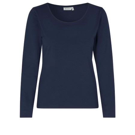 Masai Clothing MaCreama Navy Jersey Basic Top - Blue