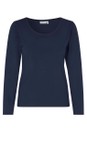 Masai Clothing Navy MaCreama Navy Jersey Basic Top  